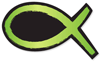 Christian Fish (green)